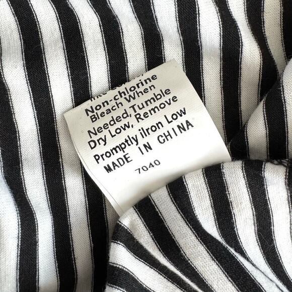 NOLLSOM Women XL Dress Sleeveless Striped Tank Midi Wrap Casual Cotton Stretch - Picture 8 of 9